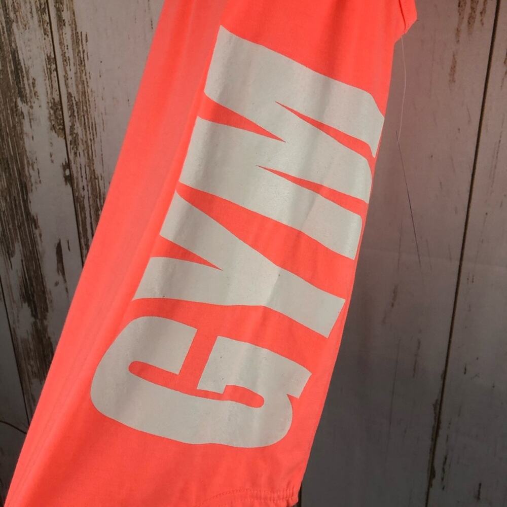 NWT Cascade Blue, Tank Top, GYM graphic, Size XXL. Bright Coral - Picture 2 of 5
